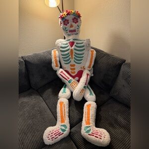 Isaac Mizrahi 5 Ft Dia De Los Muertos Skeleton Pillow